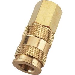 Show details for Pneumatic Coupler Female w/ NPT 1/4" – 3/8” Picture of Pneumatic Coupler Female w/ NPT 1/4" – 3/8”