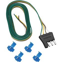 Show details for Reese Towpower 4-Flat Vehicle Side Connector with Wire Taps Picture of Reese Towpower 4-Flat Vehicle Side Connector with Wire Taps