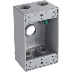 Show details for Bell 5-Outlet Weatherproof Outdoor Outlet Box Picture of Bell 5-Outlet Weatherproof Outdoor Outlet Box