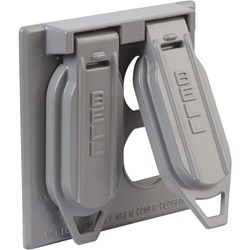 Show details for Bell Weatherproof Aluminum Outdoor Outlet Cover Picture of Bell Weatherproof Aluminum Outdoor Outlet Cover