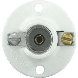 Show details for Leviton Cleat-Type Surface Mount Lampholder Picture of Leviton Cleat-Type Surface Mount Lampholder