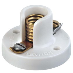 Show details for Leviton Cleat-Type Surface Mount Lampholder Picture of Leviton Cleat-Type Surface Mount Lampholder