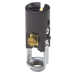 Show details for Leviton Candelabra Lamp Socket Picture of Leviton Candelabra Lamp Socket