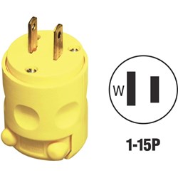 Show details for Leviton Residential Grade Cord Plug Picture of Leviton Residential Grade Cord Plug