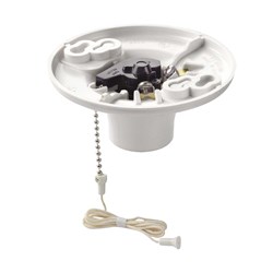 Show details for Leviton 2-Piece Lampholder Picture of Leviton 2-Piece Lampholder