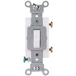 Show details for Leviton Commercial Grade Toggle Single Pole Switch Picture of Leviton Commercial Grade Toggle Single Pole Switch
