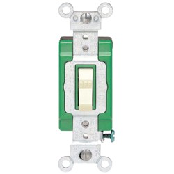 Show details for Leviton Commercial Grade Grounded Quiet Double Pole Switch Picture of Leviton Commercial Grade Grounded Quiet Double Pole Switch