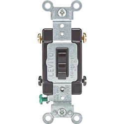 Show details for Leviton Framed Toggle 4-Way Switch Picture of Leviton Framed Toggle 4-Way Switch