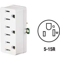 Show details for Leviton 3-To-2 Multi-Outlet Tap Picture of Leviton 3-To-2 Multi-Outlet Tap