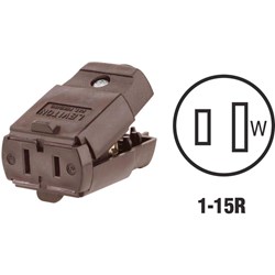 Show details for Leviton Hinged Cord Connector Picture of Leviton Hinged Cord Connector