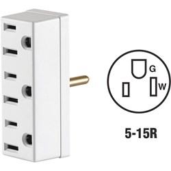 Show details for Leviton 3-Prong Multi-Outlet Tap Picture of Leviton 3-Prong Multi-Outlet Tap