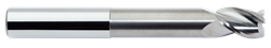 Show details for TuffCut X-AL 3 Flute End Mill Necked Finisher - 1x1-1/4x3-3/8x6x.030R Picture of TuffCut X-AL 3 Flute End Mill Necked Finisher - 1x1-1/4x3-3/8x6x.030R