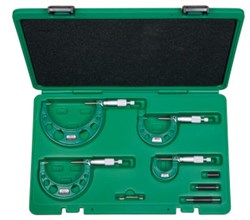 Show details for Outside Micrometer Set with Case - 0-3" Picture of Outside Micrometer Set with Case - 0-3"