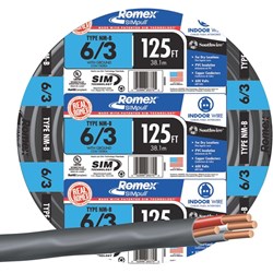 Show details for Romex 6-3 NMW/G Wire Picture of Romex 6-3 NMW/G Wire