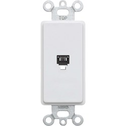 Show details for Leviton Decora Telephone Jack Picture of Leviton Decora Telephone Jack