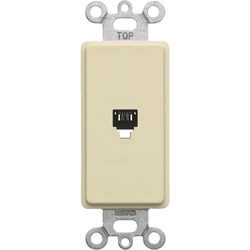 Show details for Leviton Decora Telephone Jack Picture of Leviton Decora Telephone Jack