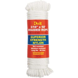 Show details for Do it Braided Nylon Packaged Rope - 3/16" - 50 ft Picture of Do it Braided Nylon Packaged Rope - 3/16" - 50 ft