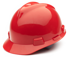 Show details for Hard Hat Cap w/ Fas-Trac Suspension – Red Picture of Hard Hat Cap w/ Fas-Trac Suspension – Red