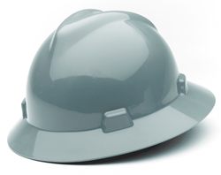 Show details for Hard Hat Full-Brim w/ Fas-Trac Suspension – Gray Picture of Hard Hat Full-Brim w/ Fas-Trac Suspension – Gray