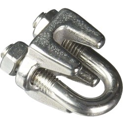 Show details for 3/16" Campbell Stainless Steel Cable Clip Picture of 3/16" Campbell Stainless Steel Cable Clip