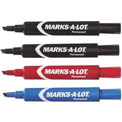 Show details for Marks-A-Lot Permanent Ink Marker - 4ct Picture of Marks-A-Lot Permanent Ink Marker - 4ct