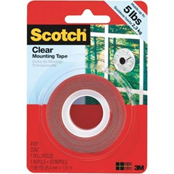 Show details for 3M Scotch Clear Double-Sided Mounting Tape Picture of 3M Scotch Clear Double-Sided Mounting Tape