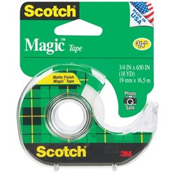Show details for 3/4" 3M Scotch Magic Transparent Tape Picture of 3/4" 3M Scotch Magic Transparent Tape