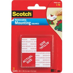 Show details for 3M Scotch Self-Adhesive Mounting Squares Picture of 3M Scotch Self-Adhesive Mounting Squares