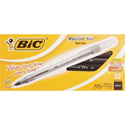 Show details for Bic Round Stic Ballpoint Pen - Black Picture of Bic Round Stic Ballpoint Pen - Black