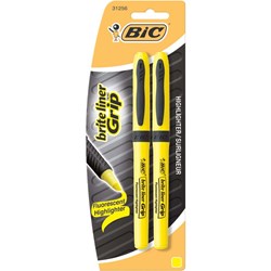 Show details for Bic Brite Liner Grip Highlighter Picture of Bic Brite Liner Grip Highlighter