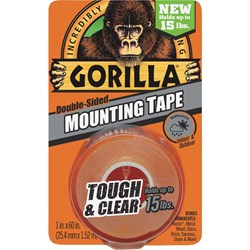 Show details for Gorilla Double-Sided Mounting Tape - Clear - 15lbs Picture of Gorilla Double-Sided Mounting Tape - Clear - 15lbs