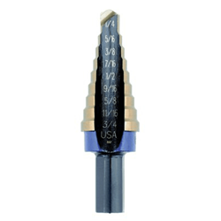 Show details for Drill Bit Cobalt Unibit Irwin - 3/16"-7/8" Picture of Drill Bit Cobalt Unibit Irwin - 3/16"-7/8"