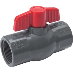 Show details for PVC Schedule 80 Grey Ball Valve F.I.P. - 1-1/4" FIP X 1-1/4" FIP Picture of PVC Schedule 80 Grey Ball Valve F.I.P. - 1-1/4" FIP X 1-1/4" FIP