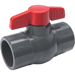 Show details for PVC Schedule 80 Grey Ball Valve Solvent Weld - 1-1/2" S X 1-1/2" S Picture of PVC Schedule 80 Grey Ball Valve Solvent Weld - 1-1/2" S X 1-1/2" S