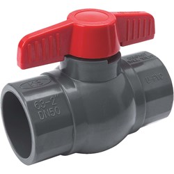 Show details for PVC Schedule 80 Grey Ball Valve Solvent Weld - 2" S X 2" S Picture of PVC Schedule 80 Grey Ball Valve Solvent Weld - 2" S X 2" S