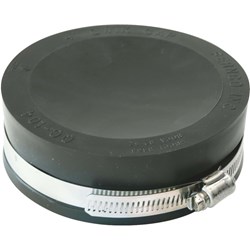Show details for Fernco Flexible Pipe Cap - 4" Picture of Fernco Flexible Pipe Cap - 4"