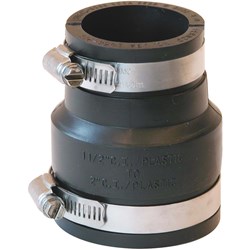 Show details for Fernco Reducing Flexible Coupling - 2" x 1-1/2" Picture of Fernco Reducing Flexible Coupling - 2" x 1-1/2"