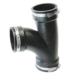Show details for Fernco Flexible PVC Repair Tee - 3" Picture of Fernco Flexible PVC Repair Tee - 3"