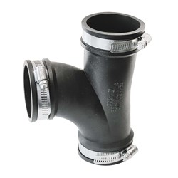 Show details for Fernco Flexible PVC Repair Tee - 2" Picture of Fernco Flexible PVC Repair Tee - 2"