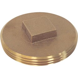 Show details for Jones Stephens Brass Drain Plug - 4" Picture of Jones Stephens Brass Drain Plug - 4"