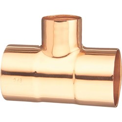 Show details for Elkhart Reducing Copper Tee - 1/2" x 1/2" x 3/4" Picture of Elkhart Reducing Copper Tee - 1/2" x 1/2" x 3/4"