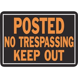 Show details for Hy-Ko Posted No Trespassing Picture of Hy-Ko Posted No Trespassing