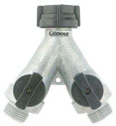 Show details for Water Hose Splitter Aluminum Gilmour – 2way  Picture of Water Hose Splitter Aluminum Gilmour – 2way
