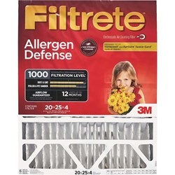 Show details for 3M Filtrete Allergen Defense Deep Pleat Air Conditioner & Furnace Filter - 20"x25"x4" Picture of 3M Filtrete Allergen Defense Deep Pleat Air Conditioner & Furnace Filter - 20"x25"x4"