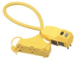 Show details for Extension Cord 3-Outlet 12/3 Gauge w/ GFCI – 2’ Picture of Extension Cord 3-Outlet 12/3 Gauge w/ GFCI – 2’