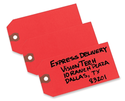 Show details for Tag Shipping 1000ct. – Red  Picture of Tag Shipping 1000ct. – Red