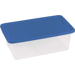 Show details for Homz Clear Storage Tote - 6qt Picture of Homz Clear Storage Tote - 6qt