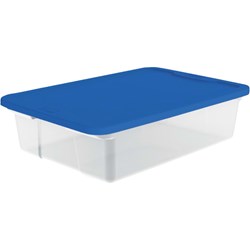 Show details for Homz Clear Storage Tote - 28qt Picture of Homz Clear Storage Tote - 28qt