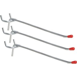 Show details for Light Duty Safety Tip Straight Pegboard Hook Picture of Light Duty Safety Tip Straight Pegboard Hook