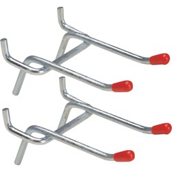 Show details for Double Arm Safety Tip Straight Pegboard Hook Picture of Double Arm Safety Tip Straight Pegboard Hook